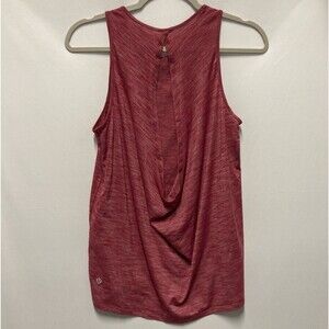 Lululemon Low Key Tank Heathered Ruby Red Women’s Size 4 Small